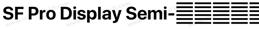 SF Pro Display Semi字体转换